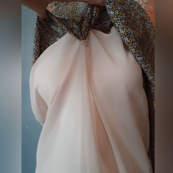 Zara Rustic Floral Flounced Midi Dress - Picture 15 of 16